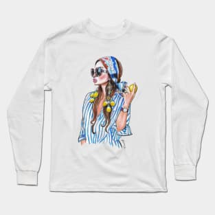 Italian girl Long Sleeve T-Shirt